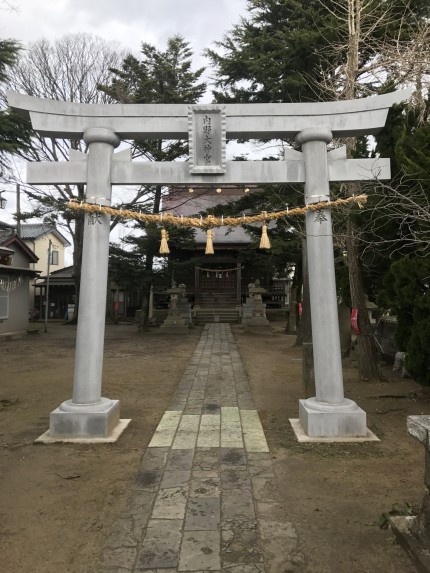 鳥居改修後