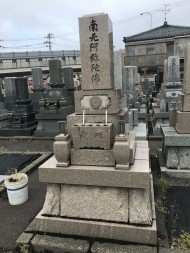 墓石クリーニング前