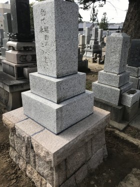 墓石クリーニング後
